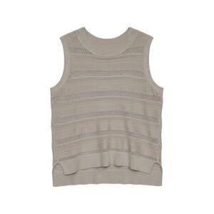 Joie Knit Sleeveless Sweater Women’s Medium Beige Tunic Cotton Layering